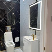 Гибкий мрамор Черная плитка купить